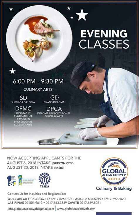 global academy culinary school|Global Academy: Culinary Arts courses offered .
